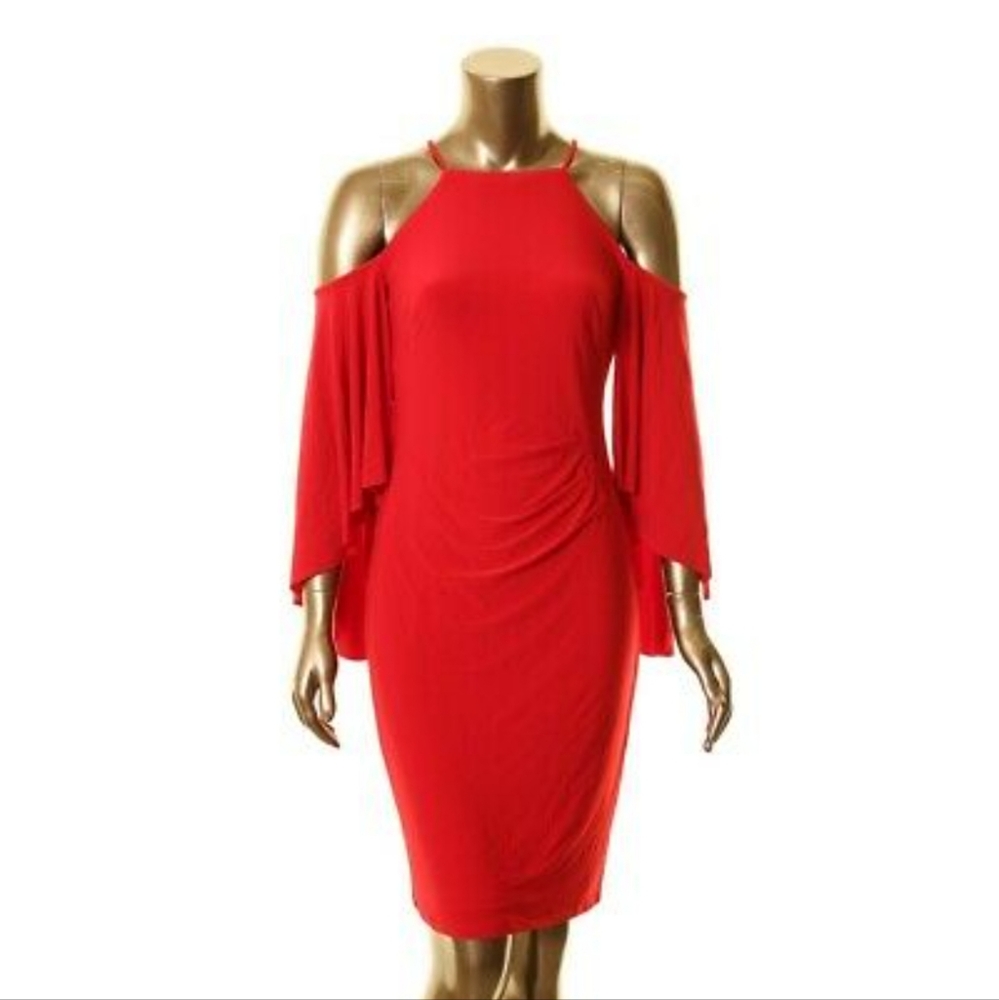 RALPH LAUREN red holiday dress Size 4